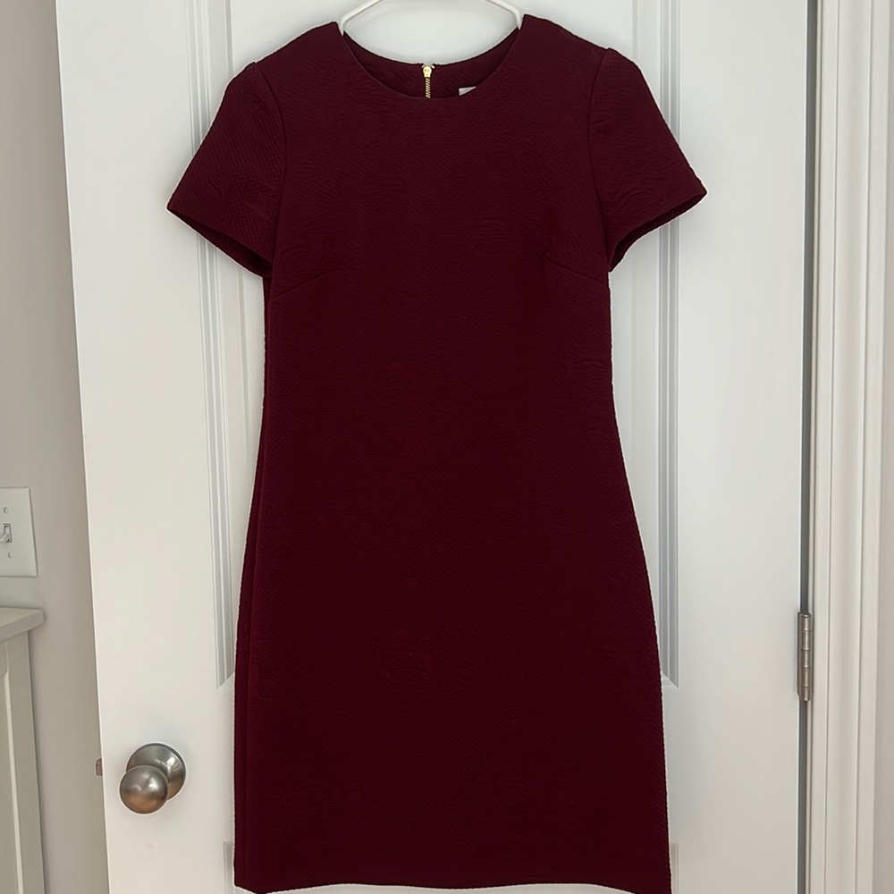 Calvin Klein Red Rose textured dress.